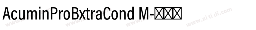 AcuminProBxtraCond M字体转换